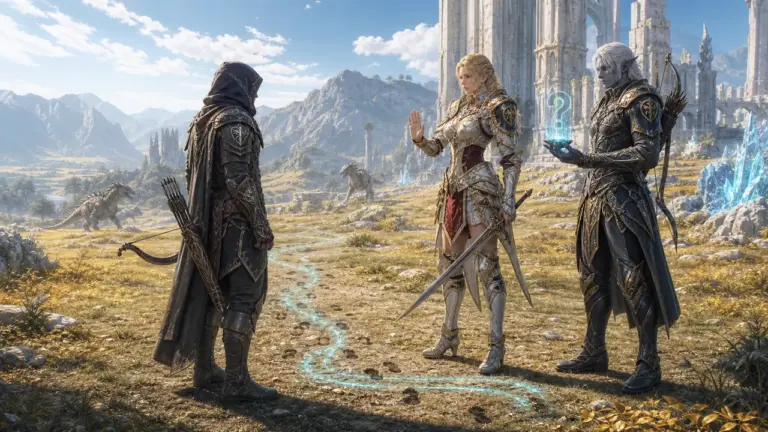 Konzeptbild 1 des Lineage2AI-KI-MMORPG