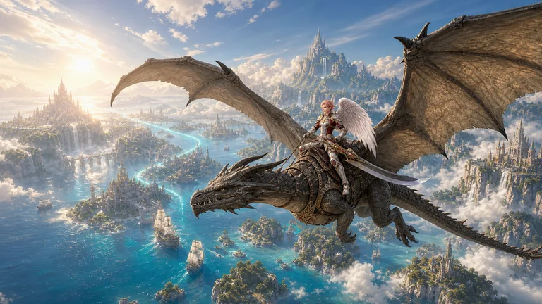 Konzeptbild 2 des Lineage2AI-KI-MMORPG