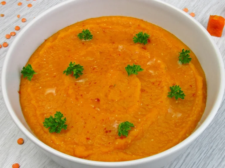 Kürbis-Linsensuppe: sämig, sättigend und fast ohne Sahne